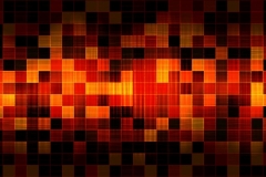 Abstract red squares