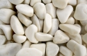 white pebble stones as background
