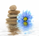 zen spa therapy stones